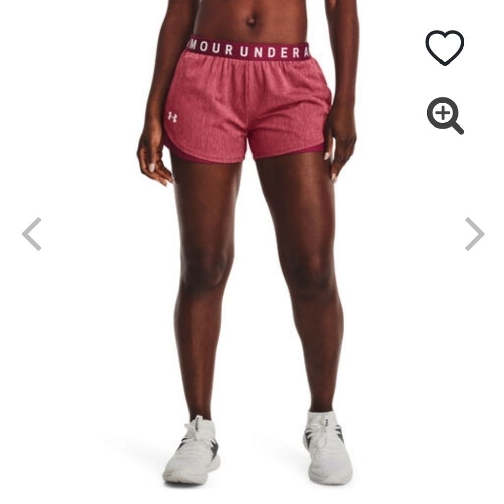 Under Armour Play Up 3.0 Twist Shorts Women - Red 2x